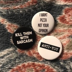3 Fashion Statement Pins!!